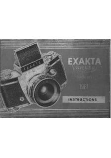 Ihagee Exakta Varex 2 a manual. Camera Instructions.